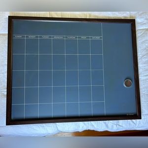 Blue Chalkboard Calendar & Markers